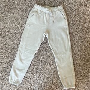 Men’s Cream Pocketed Sweats Sz Small